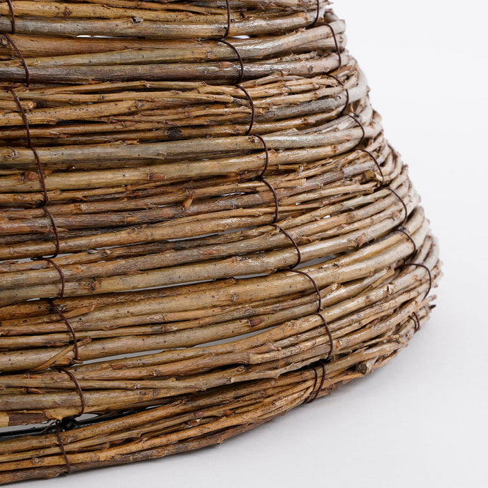 Christmas tree basket - H21 x Ø50 cm - Willow branches - Brown