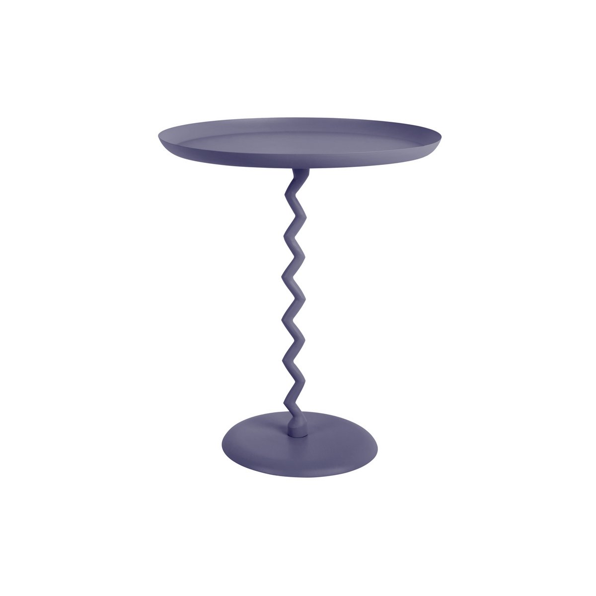 Navy Blue Zig Zag Side Table - Large