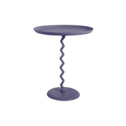 Navy Blue Zig Zag Side Table - Large