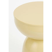 Elliot side table - H45 x Ø32 cm - Iron - Beige