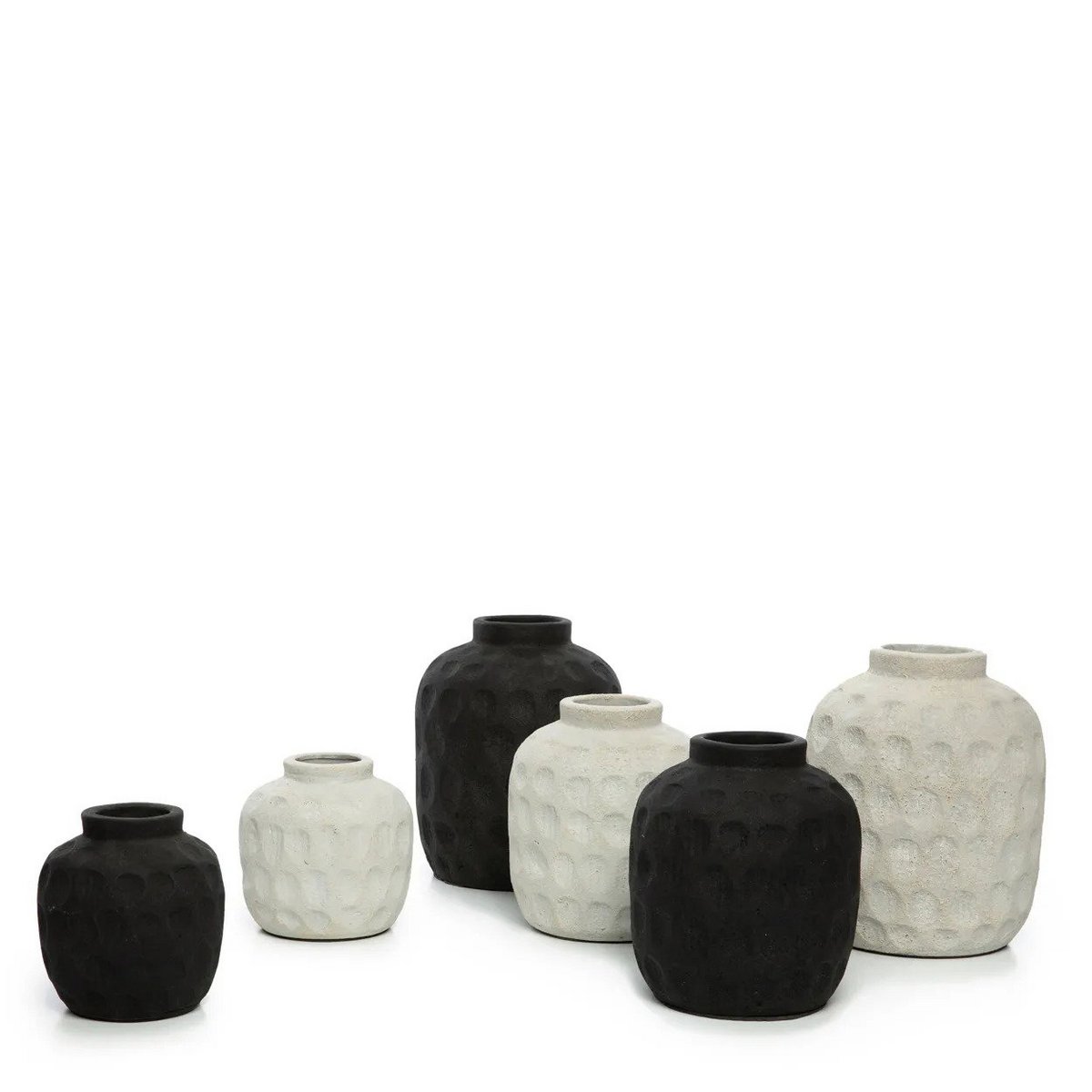 Karbon Black Vase – Medium