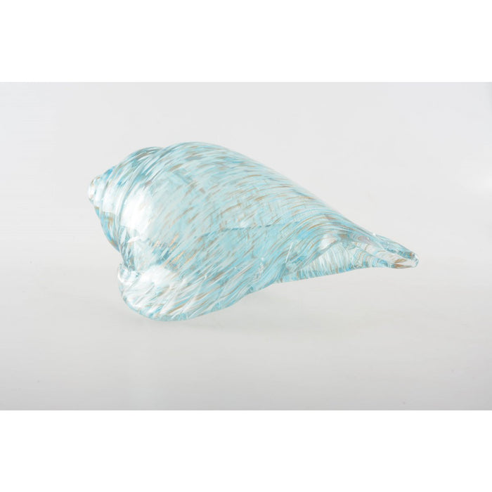 BLAUWE SCHELPEN OCEAAN KOP 27.5X12.5X15CM
