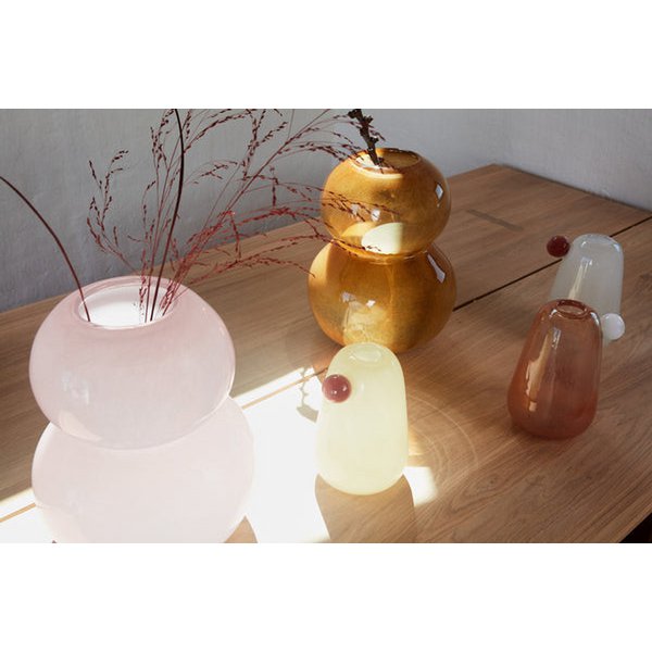 Coastal Pearl Vase – Peach & Yellow