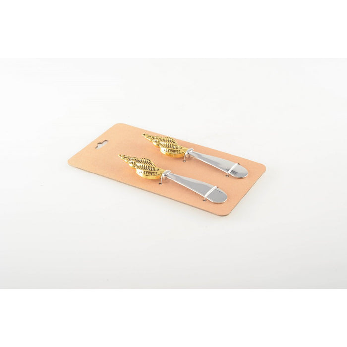 GOUDEN SCHELPENSPREIDING - SET VAN 2