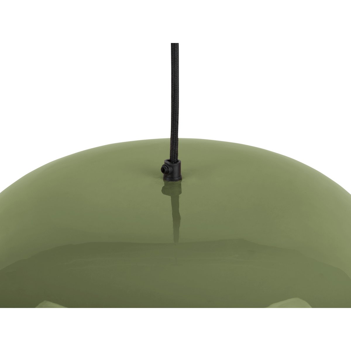 Green Waved Hanging Lamp Large