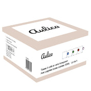 CLEAR GLASS COFFEE MUG WITH COLORFUL BALL HANDLE 100ML