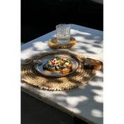De Raffia Schelp Placemat - Natuurlijk