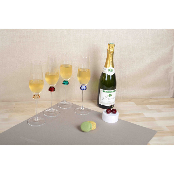 Regenboog Diamant Fluiten - Set van 4