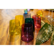 Water glasses 6 colors 300ml - Lot of 6