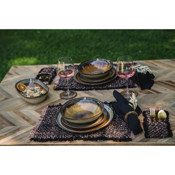 De Oh My Gee Placemat - Zwart Koper - Set van 4